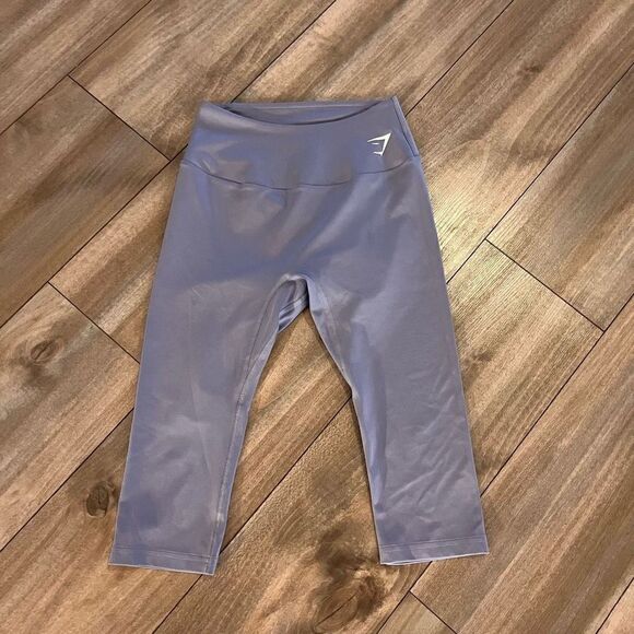 GymShark Blue/Grey Athletic Workout Leggings Women Medium Bin N-49 - Picture 1 of 4